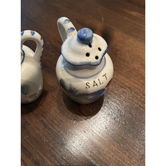 Vintage Nasco Chicken Rooster Salt Pepper Shaker Set Hand Painted Made In Japan - Picture 6 of 8